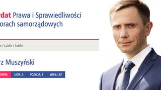 Grzegorz Muszyński startuje z list PiS