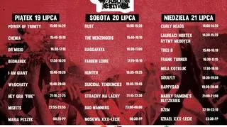 Harmonogram festiwalu