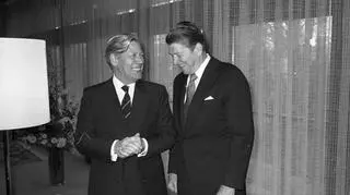 Helmut Schmidt i Ronald Reagan 