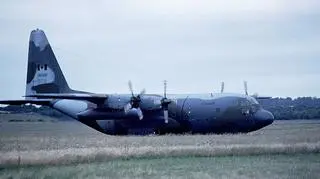 Herkules C-130 czterosilnikowy transportowiec produkowany przez firmę Lockheed