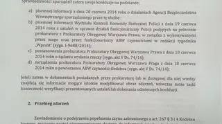 Informacja ministerstwa sprawiedliwości
