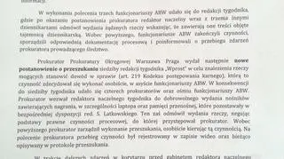 Informacja ministerstwa sprawiedliwości
