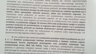 Informacja ministerstwa sprawiedliwości