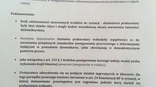 Informacja ministerstwa sprawiedliwości
