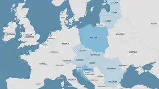 Inicjatywa Trójmorza obejmuje 12 państw Europy Środkowo-Wschodniej
