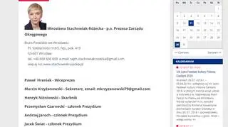 Jacek A. figuruje na stronie zarządu okręgowego PiS we Wrocławiu