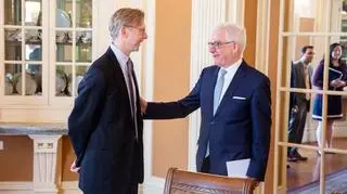 Jacek Czaputowicz i Brian Hook 