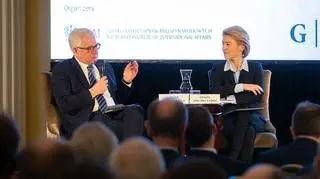 Jacek Czaputowicz z Ursulą von der Leyen 