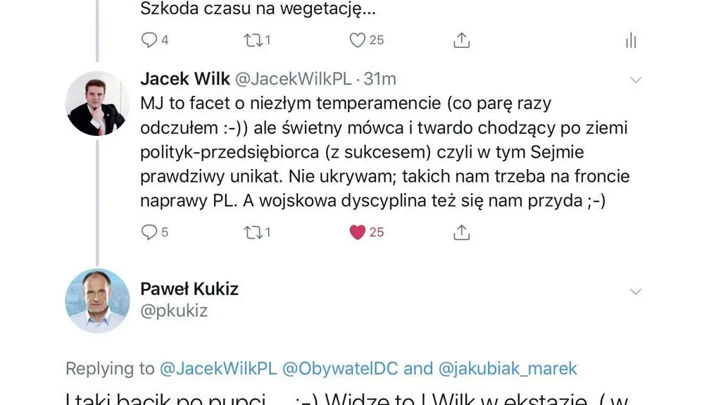 Jacek Wilk o Jakubiaku 