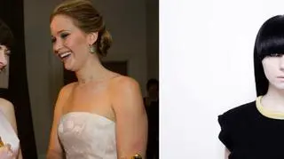 Jaga Hupało (po prawej) zachwyciła się fryzurami laureatek Oscara: Anne Hathaway i Jennifer Lawrence