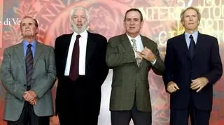 James Garner,Donadd Sutherland,Tommy Lee Jones i Clint Eastwood w Wenecji