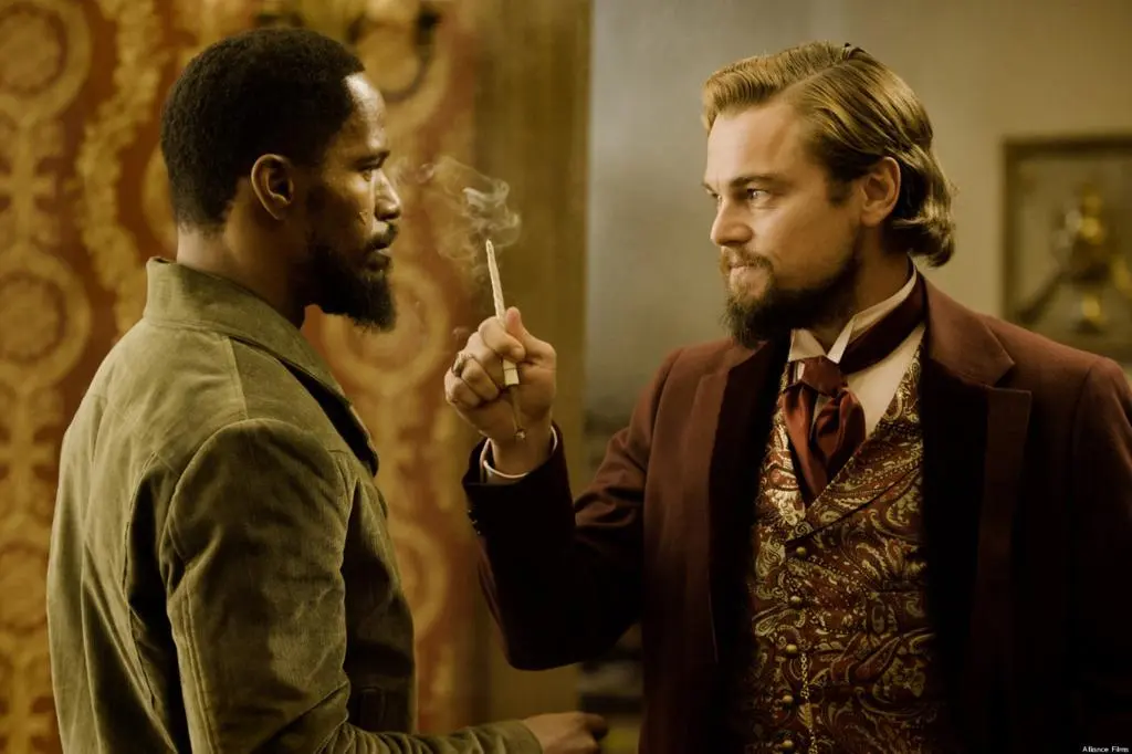 Jamie Foxx i Leonardo DiCaprio w "Django"