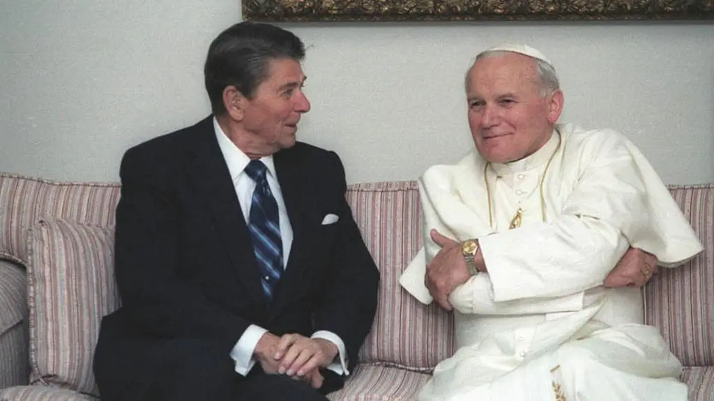 Jan Paweł II i Ronald Reagan