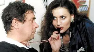 Janusz Gajos i Małgorzata Pieczyńska w "Piłkarskim pokerze" J