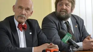 Janusz Korwin-Mikke i Stanisław Żółtek