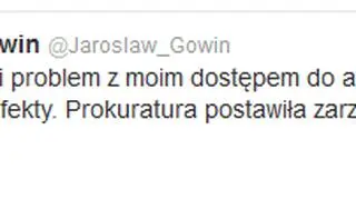 Jarosław Gowin na Twitterze odniósł sie do zarzutów dla kuratora
