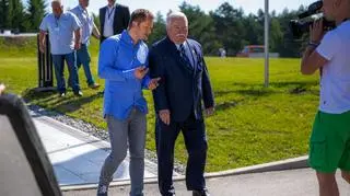 Jarosław Kuźniar i Lech Wałęsa