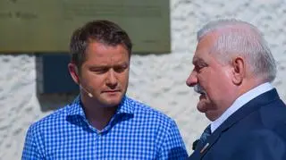 Jarosław Kuźniar i Lech Wałęsa