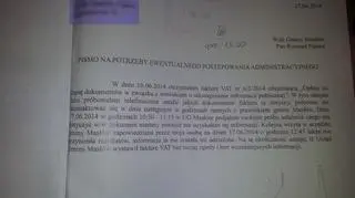 Jeden z pierwszych dokumentów wystosowanych przez pana Kapuścińskiego