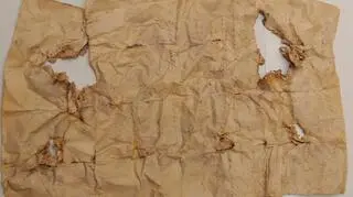 Jeden z zapisków znalezionych przez pracowników firmy budowlanej