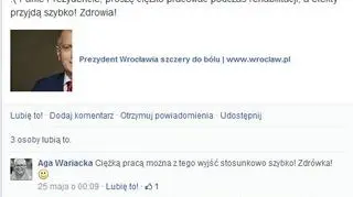 Jedna z komentujących i riposty innych internautów