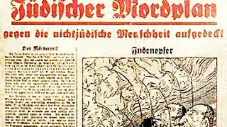 Jedna z okładek nazistowskiego tygodnika "Der Stürmer" z 1934 roku