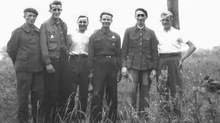 Jedno ze zdjęć wykonanych w obozie pracy w Elblągu - 1942 rok