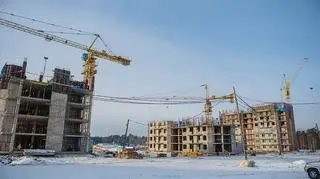 Jedyne "osiedle" dla pracowników kosmodromu. Do tej pory udało się postawić jeden blok, ale nie jest wyposażony