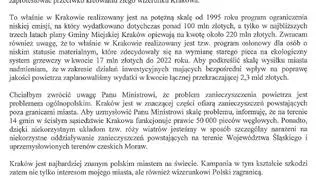 "Jestem zmuszony stanowczo zaprotestować przeciwko kreowaniu złego wizerunku Krakowa "