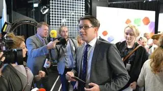 Jimmie Åkesson lider skrajnie prawicowej partii Szwedzcy Demokraci