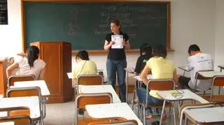 Joanna Hosaniak uczy angielskiego młodych uciekInierów z Korei Północnej