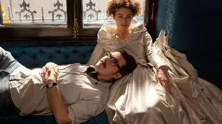 Joe Wright (reżyser "Anny Kareiny") z Keirą Knightley (tytułową bohaterką) na planie filmu