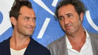 Jude Law i Paolo Sorrentino po pokazie "Młodego papieża"