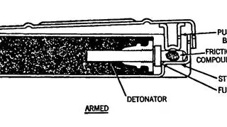 Jugosłowiańska mina PMA-1. Przekrój