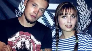 Julia Charłamowa ze swoim przyjacielem z wojska, Aleksiejem Milczakowem