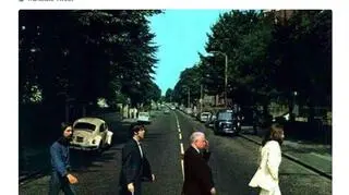 Kaczyński na okładce albumu