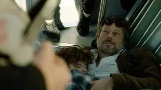 Kadr z filmu "Tramwaj w Jerozolimie", na zdj. Mathieu Amalric