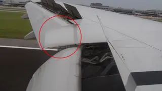 Kalpolotka na skrzydle Boeinga 777
