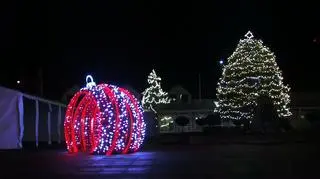 Kamera była skierowana na ozdoby świąteczne