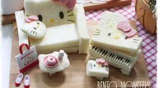 Kanapki z motywem Hello Kitty