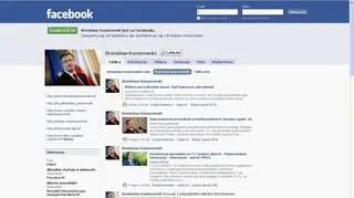Kandydat Komorowski na Facebooku