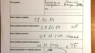 Karta podróży Adama Hofmana