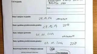 Karta podróży Adama Rogackiego