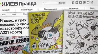 Karykatury francuskich rysowników, które obrazily Rosjan   