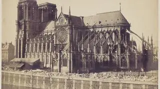 Katedra Notre Dame na archiwalnych zdjęciach