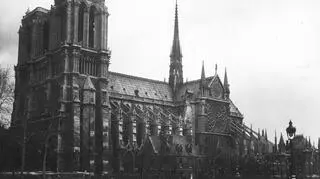 Katedra Notre-Dame z zewnątrz, 1932r.