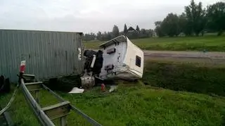 Kierowca nie zapanował nad samochodem 