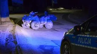 Kierowca quada trafił do szpitala 