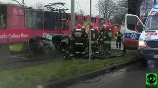 Kierowca samochodu nie ustąpił pierwszeństwa tramwajowi