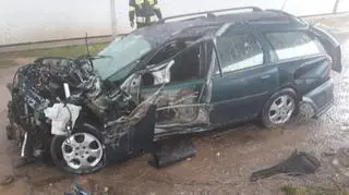 Kierowca wydostał się w ostatniej chwili